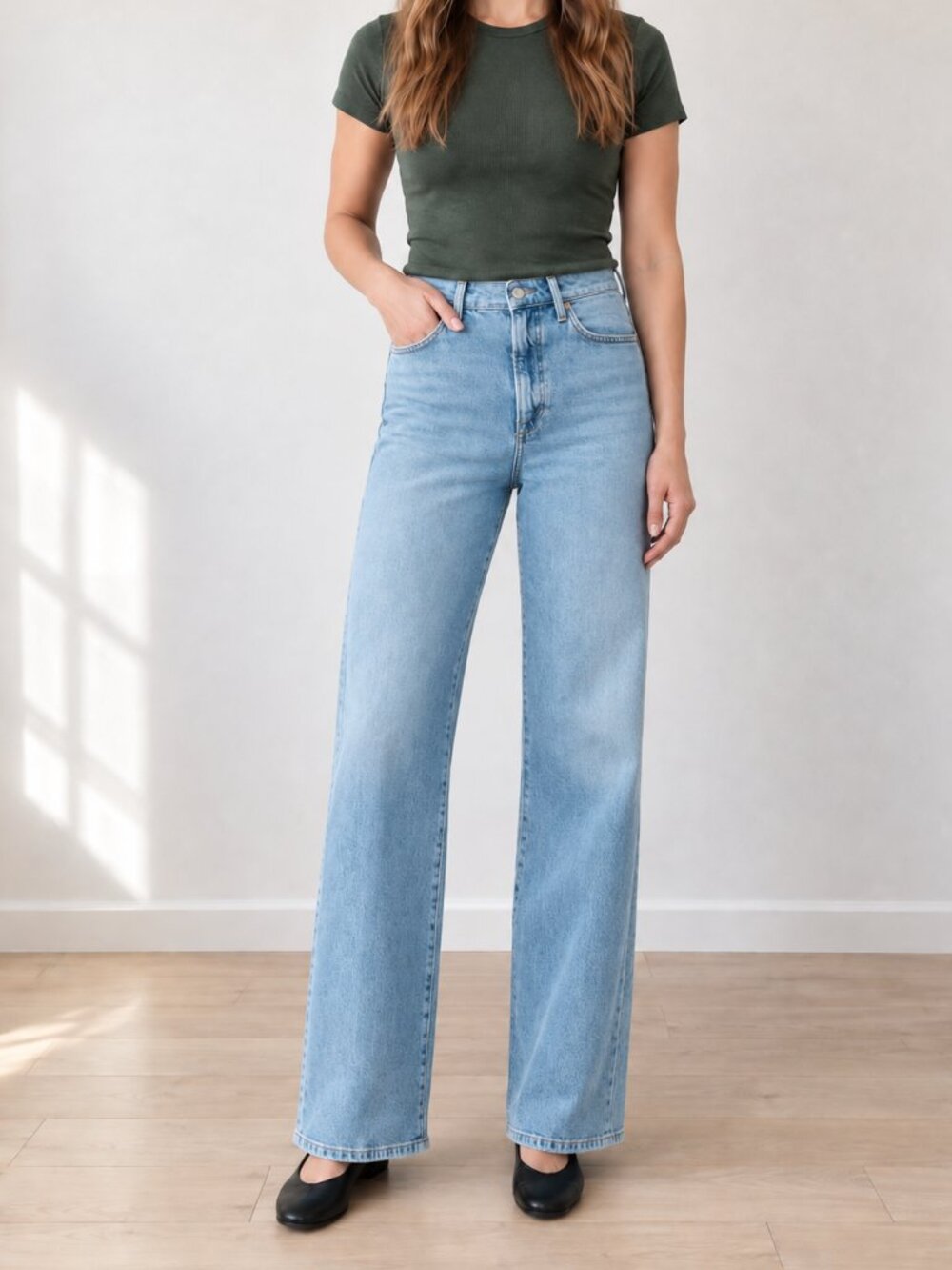 Joe's Jeans 'The Mia' Wide Leg High-Rise Jeans, Size 27